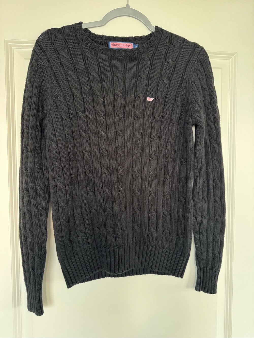 Vineyard Vines Women's Cable Knit Crewneck Sweater - Black